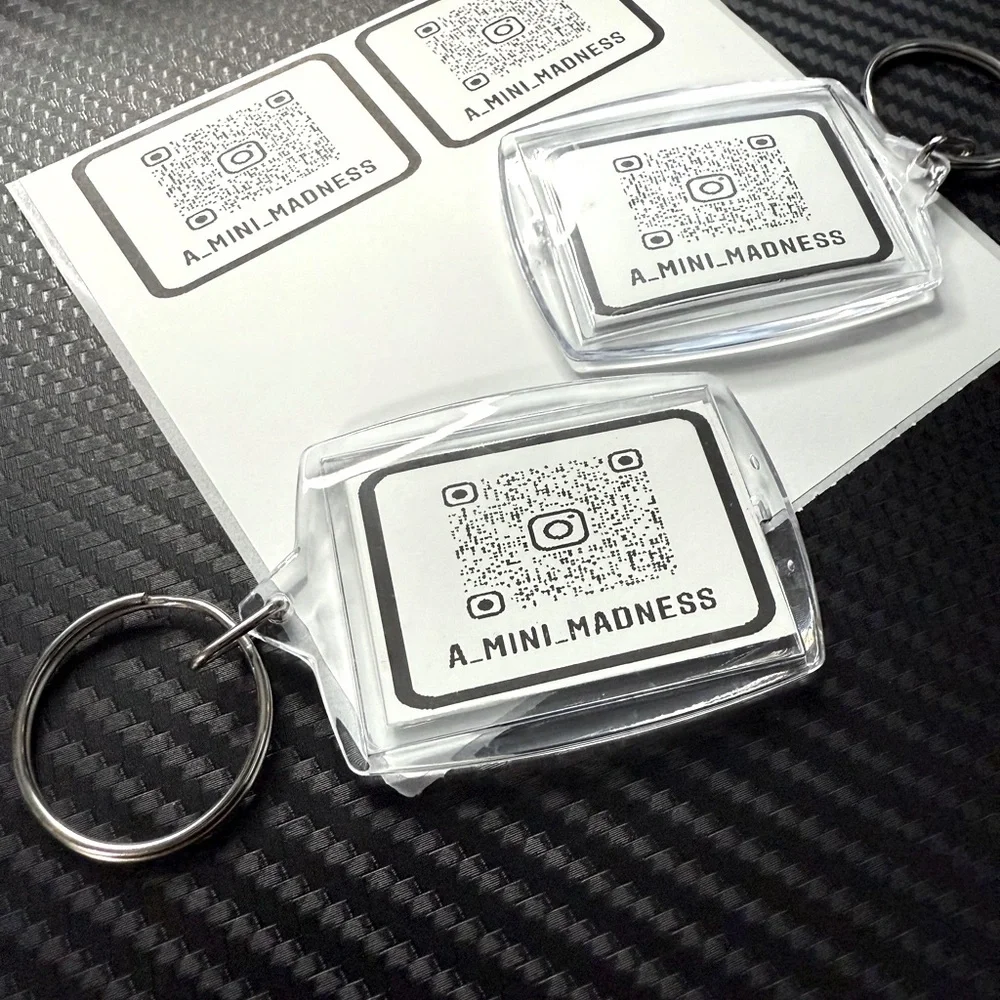 Customized QR Code Keychains (2 for $12) - Picture 3 of 4